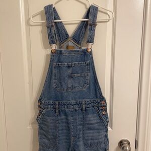 American Eagle Blue Denim Overalls